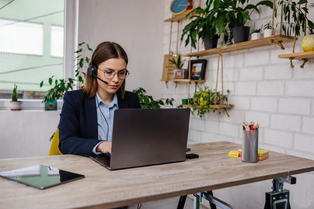 Person teaching online course demonstrating digital side hustle ideas