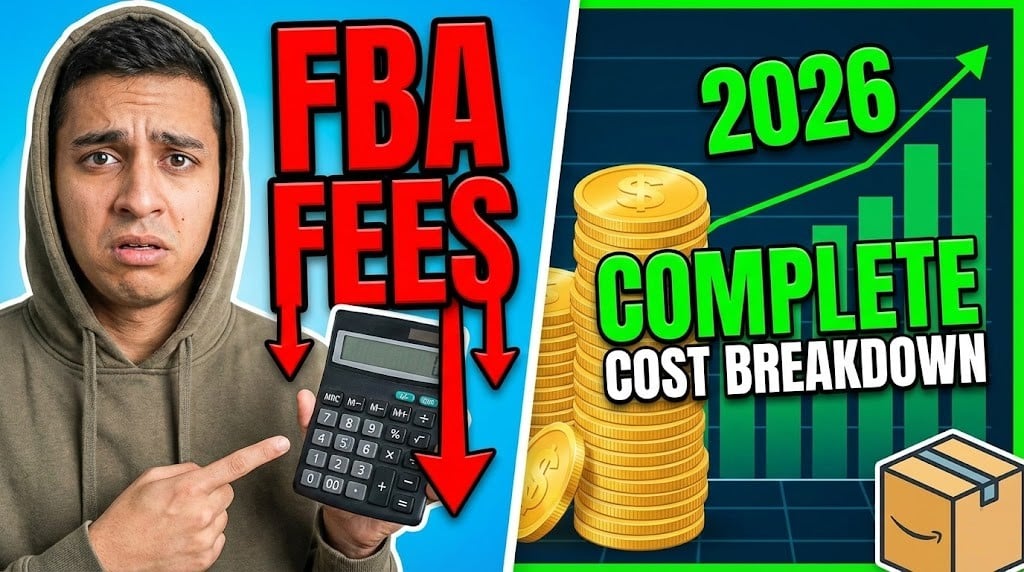 Amazon FBA fees 2026 cost breakdown visualization showing fulfillment, storage, and hidden fee categories for sellers
