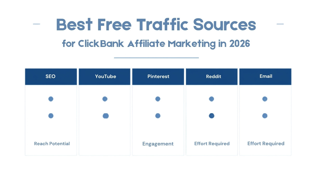 ClickBank Traffic Sources Free 2026