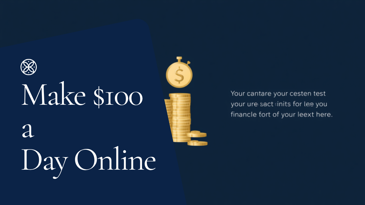 Make $100 a Day Online